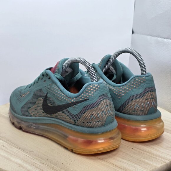 Women's Size 7 - NIKE AIR MAX Jade Glaze-Black-Atomic Orange - Picture 7 of 9
